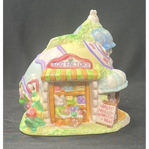 Hoppy Hollow Easter Village 2004 Egg Factory Ceramic Figurine